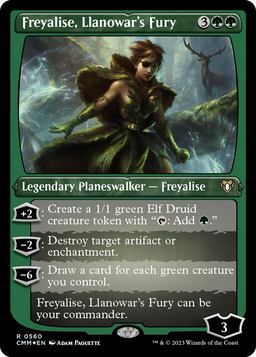 Freyalise, Llanowar's Fury (CMM-560) - Commander Masters Etched Foil