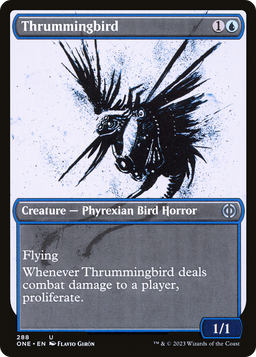 Thrummingbird (Showcase) (ONE-288) - Phyrexia: All Will Be One: (Showcase)