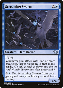 Screaming Swarm (VOW-075) - Innistrad: Crimson Vow Foil