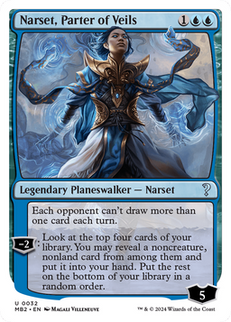 Narset, Parter of Veils (White Border) (MB2-032) - Mystery Booster 2