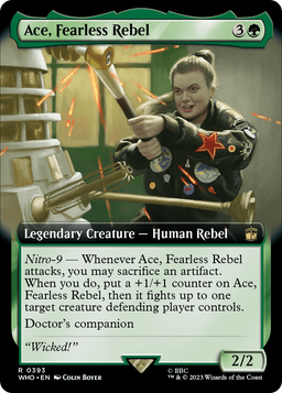 Ace, Fearless Rebel (Extended Art) (WHO-393) - Doctor Who: (Extended Art) Foil
