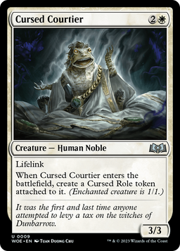 Cursed Courtier (WOE-009) - Wilds of Eldraine Foil