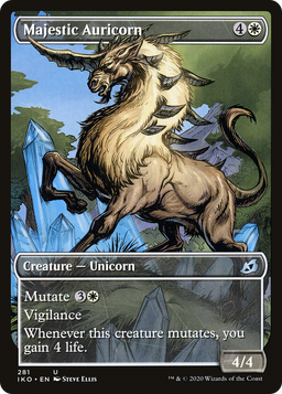 Majestic Auricorn (Showcase) (IKO-281) - Ikoria: Lair of Behemoths: (Showcase)