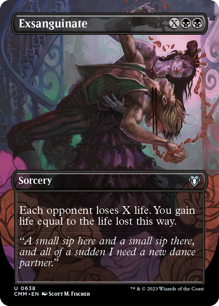 Exsanguinate (Borderless) (CMM-638) - Commander Masters
