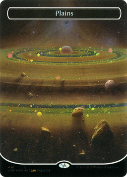 Plains (491) (Borderless) (Galaxy Foil) (UNF-491) - Unfinity Foil