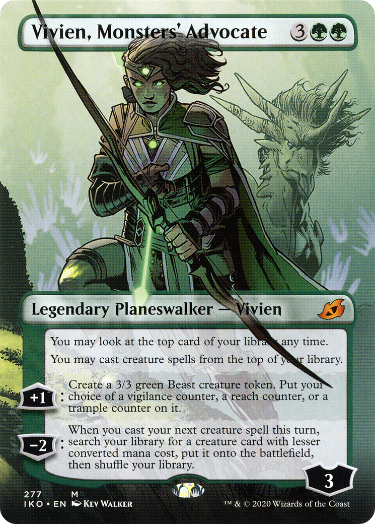 Vivien, Monsters' Advocate (Borderless) (IKO-277) - Ikoria: Lair of Behemoths