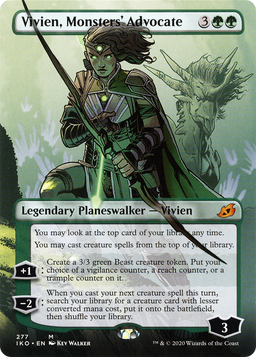 Vivien, Monsters' Advocate (Borderless) (IKO-277) - Ikoria: Lair of Behemoths