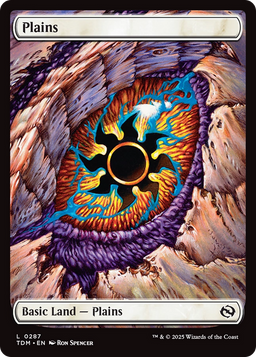 Plains (0287) (TDM-287) - Tarkir: Dragonstorm Foil