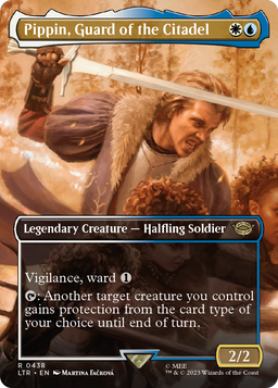 Pippin, Guard of the Citadel (Borderless) (LTR-438) - The Lord of the Rings: Tales of Middle-earth Foil