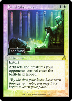 Blind Obedience (Retro Frame) (Serial Numbered) (RVR-303) - Ravnica Remastered Foil