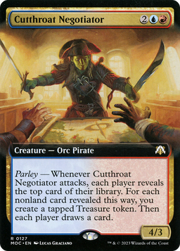 Cutthroat Negotiator (Extended Art) (MOC-127) - March of the Machine Commander: (Extended Art)