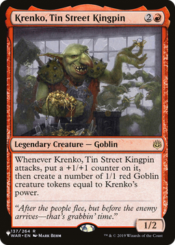 Krenko, Tin Street Kingpin (LIST-137/264) - The List