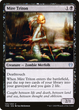 Mire Triton (THB-105) - Theros Beyond Death Foil