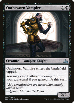 Oathsworn Vampire (RIX-080) - Rivals of Ixalan Foil