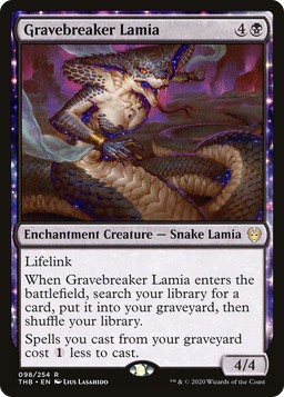 Gravebreaker Lamia (THB-098) - Theros Beyond Death: (enchantment) Foil