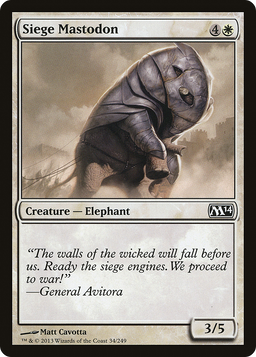 Siege Mastodon (M14-034) - Magic 2014