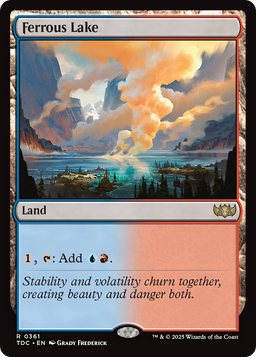 Ferrous Lake (TDC-361) - Commander: Tarkir: Dragonstorm