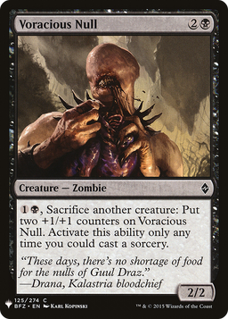 Voracious Null (LIST-BFZ-125) - The List
