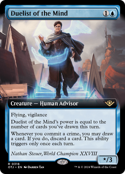 Duelist of the Mind (Extended Art) (OTJ-318) - Outlaws of Thunder Junction: (Extended Art) Foil