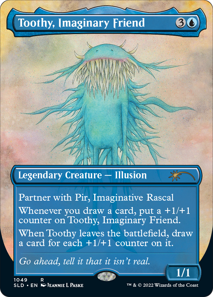 Toothy, Imaginary Friend (Borderless) (SLD-1049) - Secret Lair Drop Foil