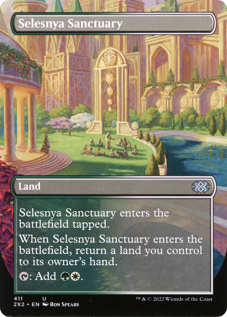 Selesnya Sanctuary (Borderless) (2X2-411) - Double Masters 2022