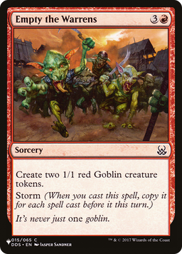 Empty the Warrens (LIST-015/065) - The List