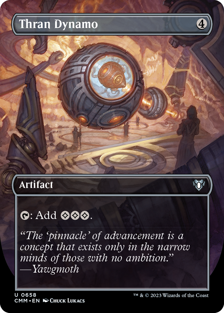 Thran Dynamo (Borderless) (CMM-658) - Commander Masters Foil
