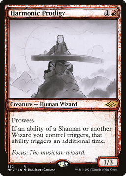 Harmonic Prodigy (Showcase) (MH2-352) - Modern Horizons 2: (Showcase) Foil