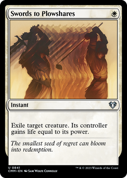 Swords to Plowshares (CMM-841) - Commander Masters