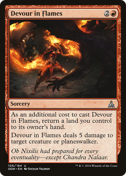 Devour in Flames (OGW-106) - Oath of the Gatewatch Foil