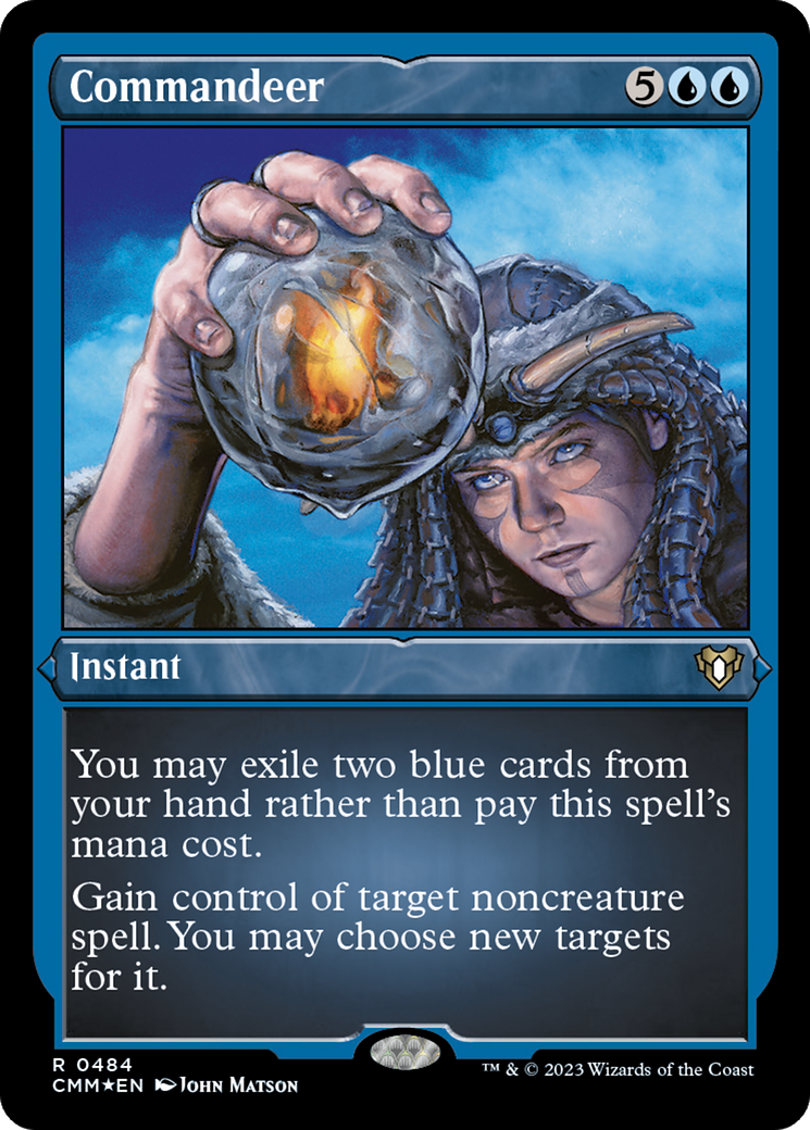 Commandeer (CMM-484) - Commander Masters Etched Foil