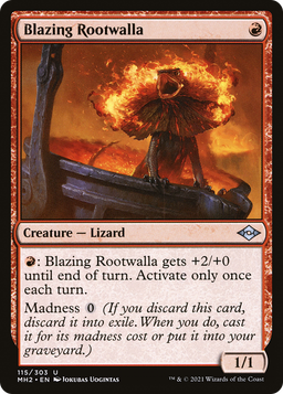 Blazing Rootwalla (MH2-115) - Modern Horizons 2 Foil
