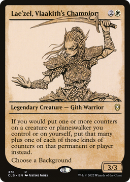 Lae'zel, Vlaakith's Champion (Showcase) (CLB-378) - Commander Legends: Battle for Baldur's Gate: (Showcase) Foil