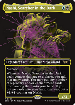 Nashi, Searcher in the Dark (Showcase) (DSK-361) - Duskmourn: House of Horror (Borderless) Foil