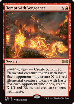 Tempt with Vengeance (TDC-239) - Commander: Tarkir: Dragonstorm