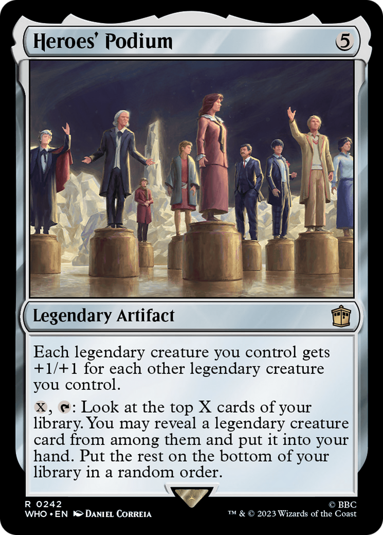 Heroes' Podium (WHO-242) - Doctor Who Foil