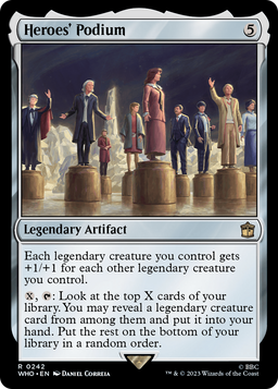 Heroes' Podium (WHO-242) - Doctor Who Foil