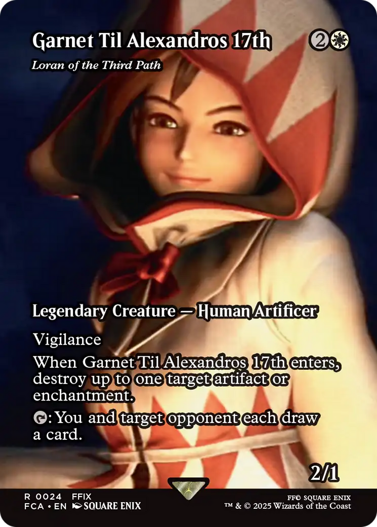 Garnet Til Alexandros 17th - Loran of the Third Path (Showcase) (FCA-024) - FINAL FANTASY: Through the Ages / Garnet Til Alexandros 17th (Borderless)