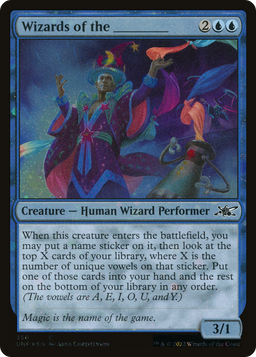 Wizards of the _______ (Galaxy Foil) (UNF-350) - Unfinity Foil