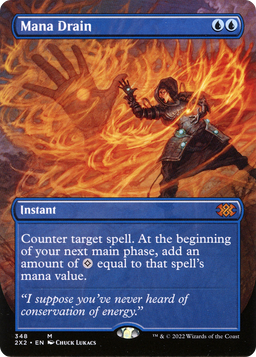 Mana Drain (Borderless) (2X2-348) - Double Masters 2022 Foil