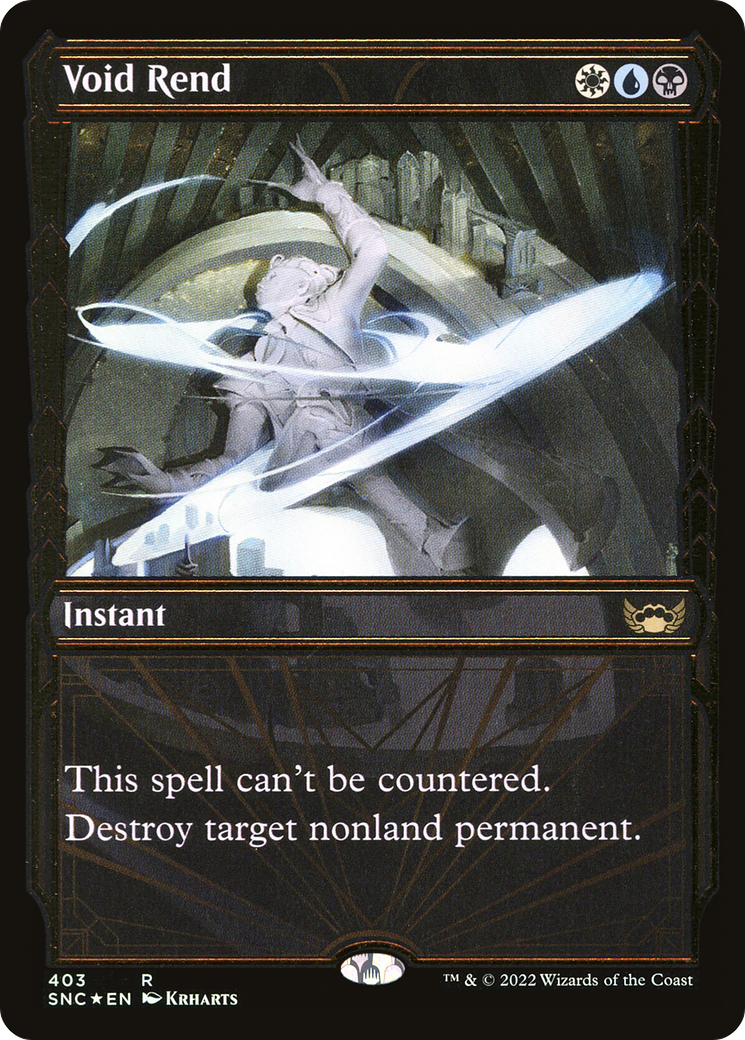 Void Rend (Gilded Foil) (SNC-403) - Streets of New Capenna: (Showcase) Foil