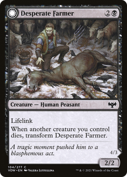 Desperate Farmer (VOW-104) - Innistrad: Crimson Vow: (Double Faced Transform)