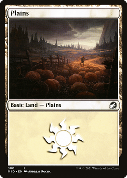 Plains (380) (MID-380) - Innistrad: Midnight Hunt Foil
