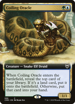 Coiling Oracle (Extended Art) (CMR-688) - Commander Legends: (Extended Art) Foil