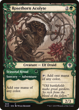 Rosethorn Acolyte (Showcase) (ELD-300) - Throne of Eldraine: (Showcase)