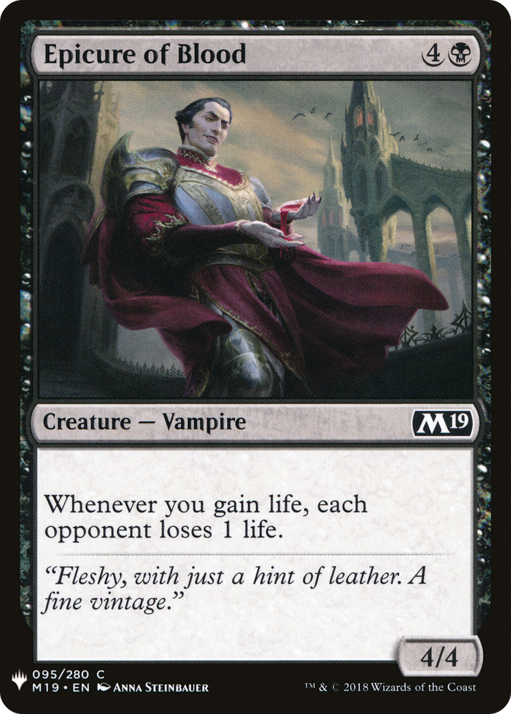 Epicure of Blood (LIST-095) - The List