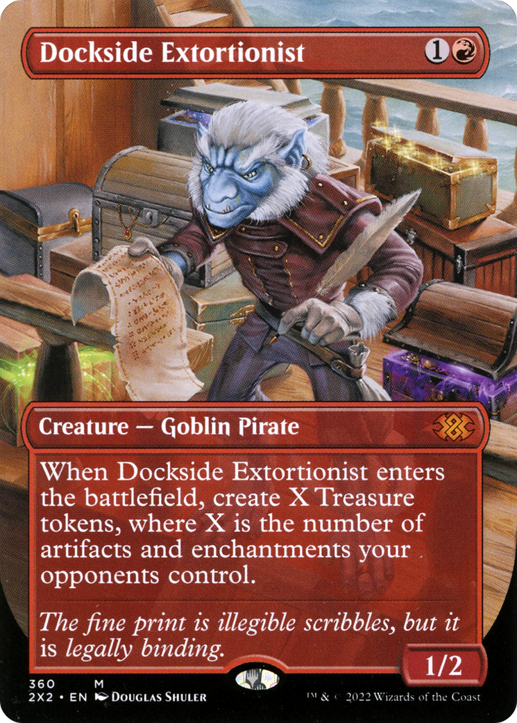 Dockside Extortionist (Borderless) (2X2-360) - Double Masters 2022 Foil