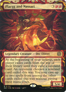 Plargg and Nassari (Halo Foil) (MAT-202) - March of the Machine: The Aftermath: (Showcase) (Borderless) Foil