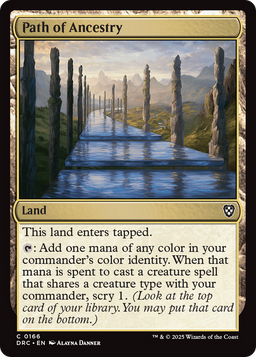 Path of Ancestry (0166) (DRC-166) - Commander: Aetherdrift