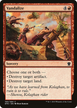 Vandalize (DTK-165) - Dragons of Tarkir Foil